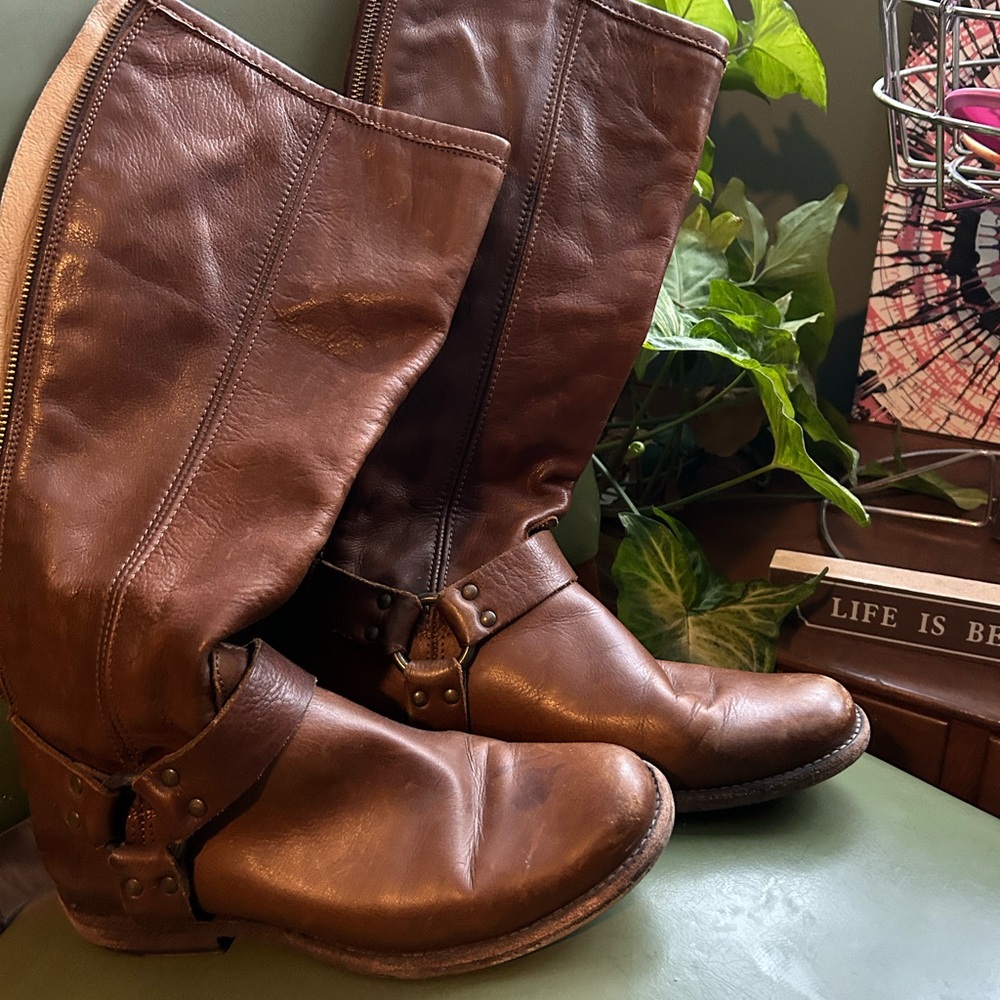 Frye Phillip Harness Tall Boots